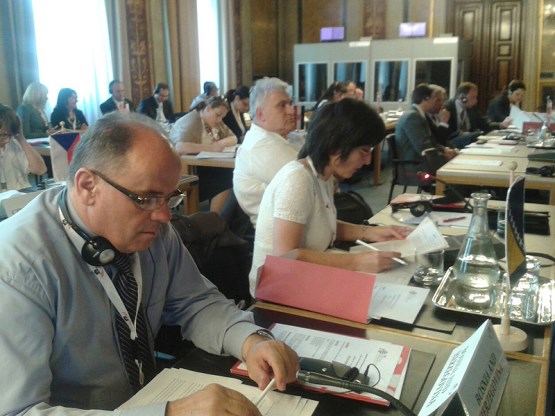 Чланови Сталне делегације ПСБиХ у Бечу на састанку Одбора Парламентарне димензије ЦЕИ посвећеном образовању